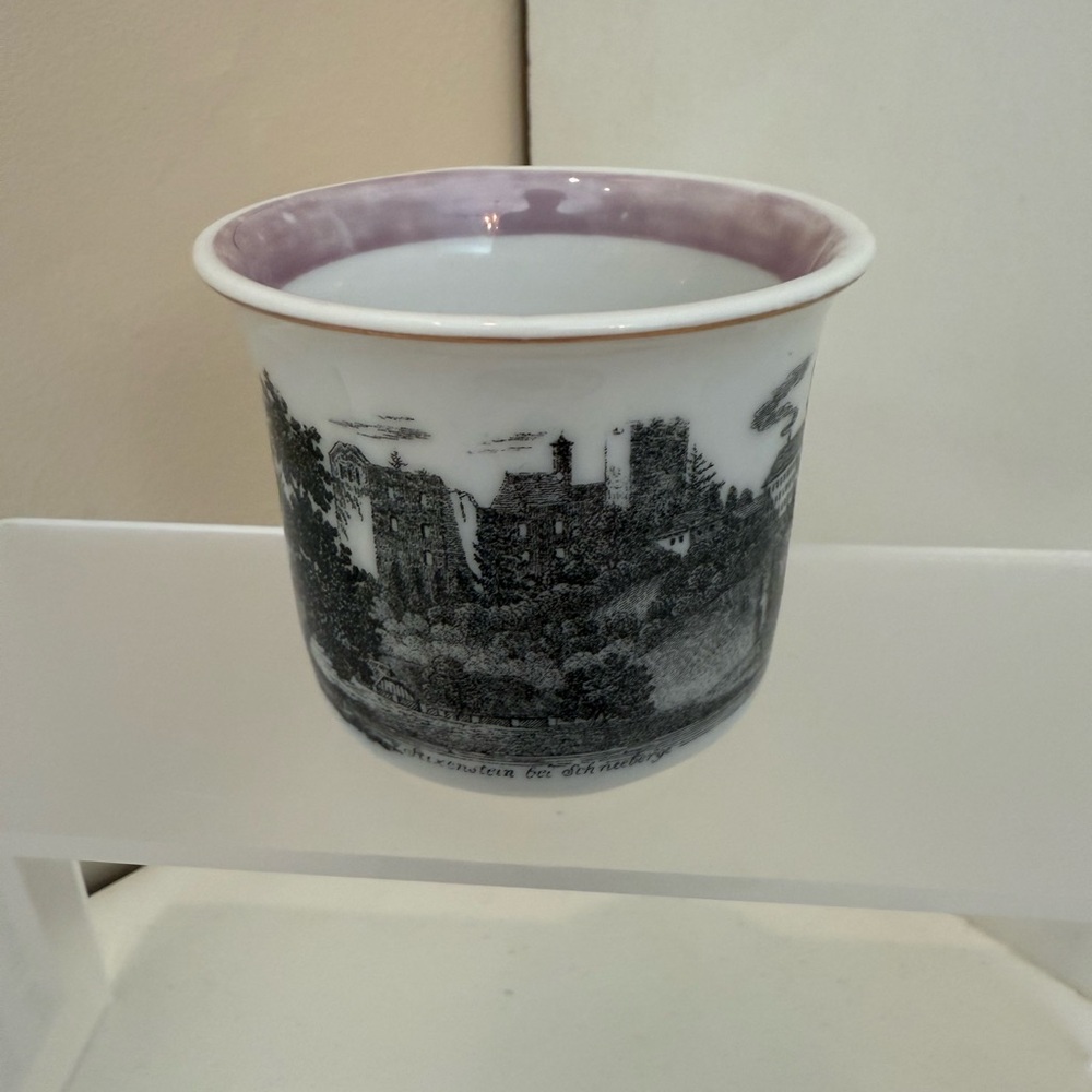 Antique British Pink Luster Cup/Saucer-19th Century Transferware-Impressed Mark - Picture 5 of 10
